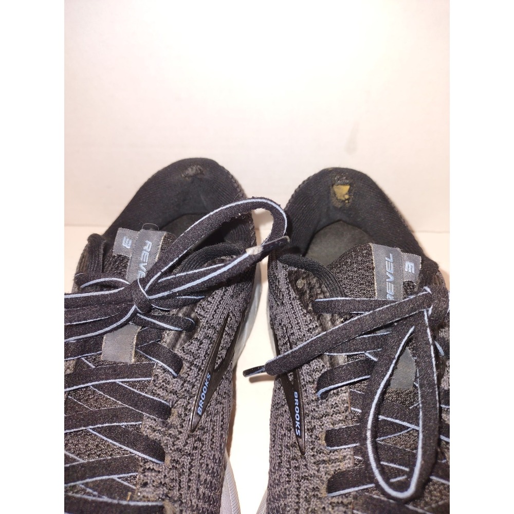 Brooks Revel 3 Womens Running Shoes Black Grey Knit 1203021B032 Size 9.5 B - Picture 6 of 9